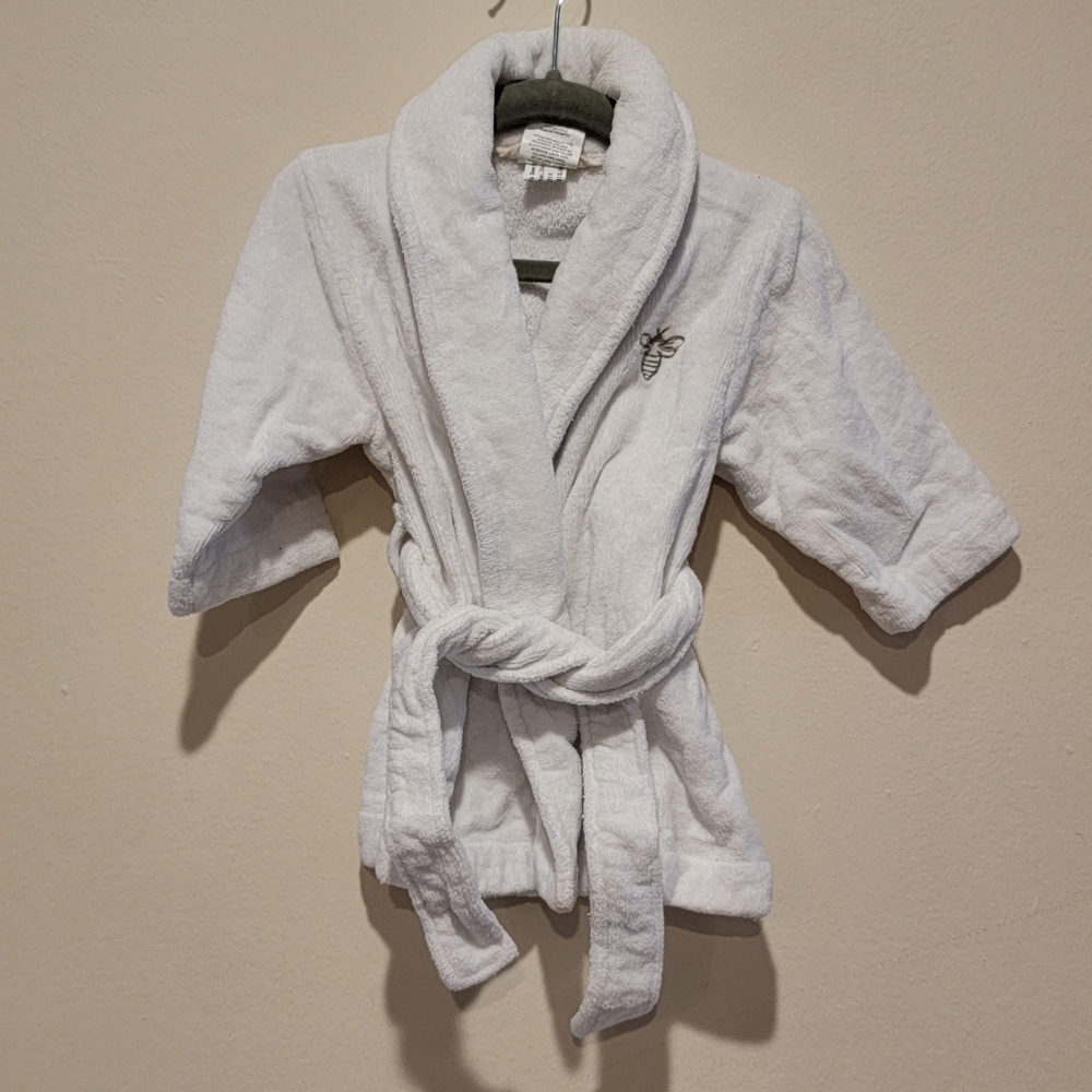 Burts Bees size 0- 9 months newborn robe terry 100% organic cotton